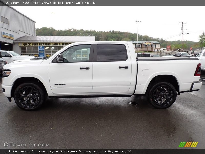 Bright White / Black 2023 Ram 1500 Limited Crew Cab 4x4