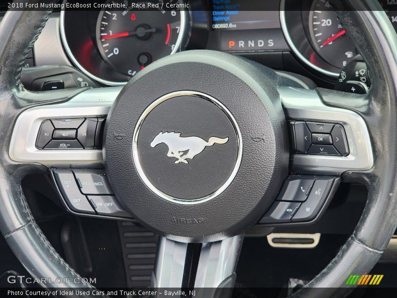 Race Red / Ceramic 2018 Ford Mustang EcoBoost Convertible