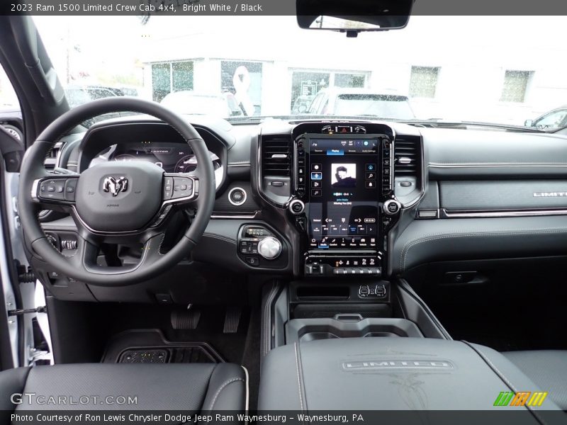 Bright White / Black 2023 Ram 1500 Limited Crew Cab 4x4