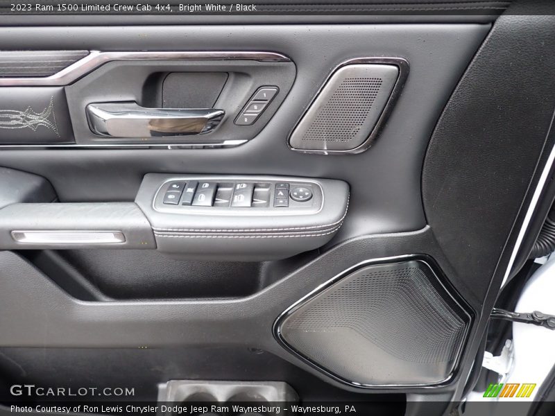 Bright White / Black 2023 Ram 1500 Limited Crew Cab 4x4