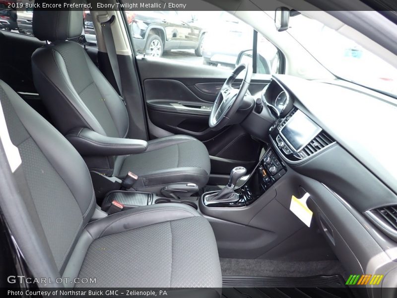 Front Seat of 2019 Encore Preferred