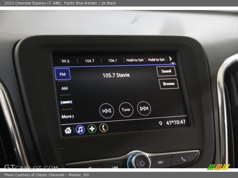 Pacific Blue Metallic / Jet Black 2020 Chevrolet Equinox LT AWD