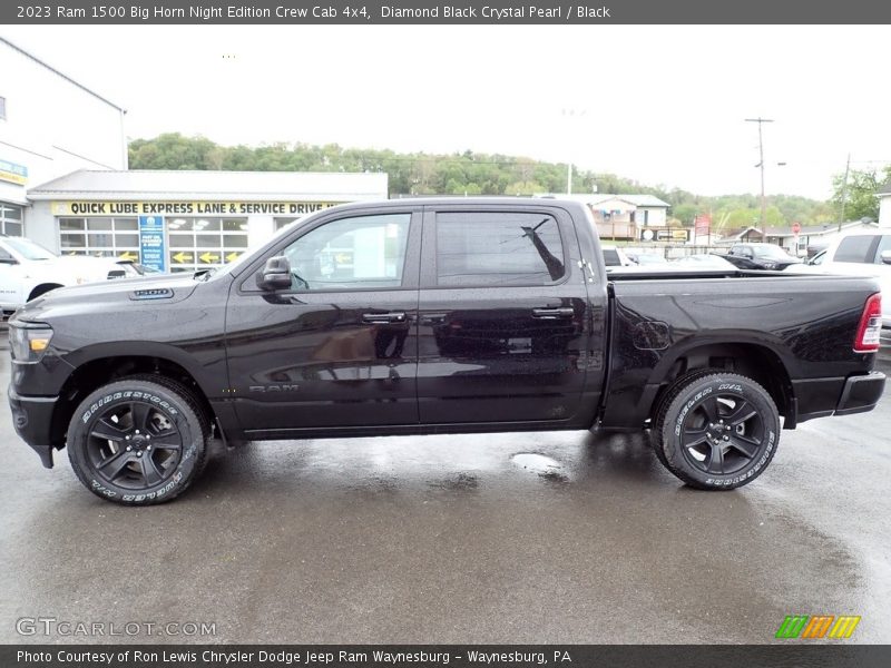 Diamond Black Crystal Pearl / Black 2023 Ram 1500 Big Horn Night Edition Crew Cab 4x4