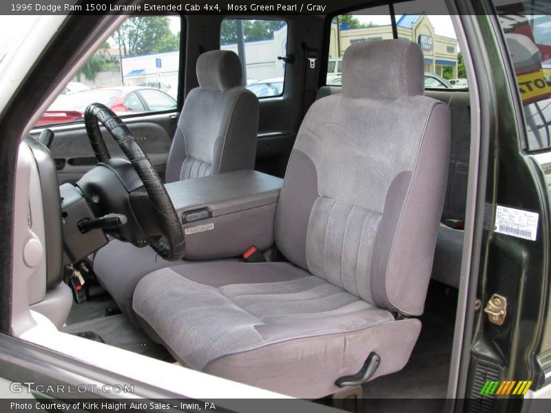 Moss Green Pearl / Gray 1996 Dodge Ram 1500 Laramie Extended Cab 4x4