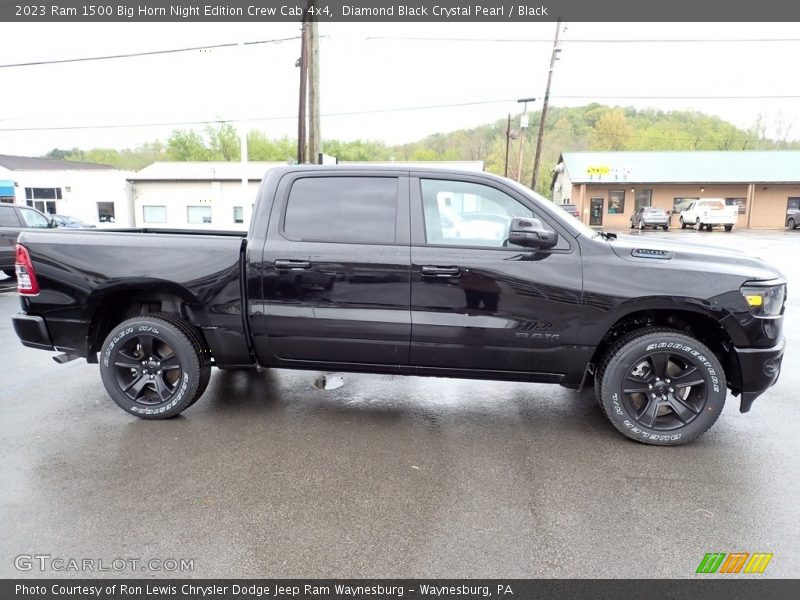 Diamond Black Crystal Pearl / Black 2023 Ram 1500 Big Horn Night Edition Crew Cab 4x4