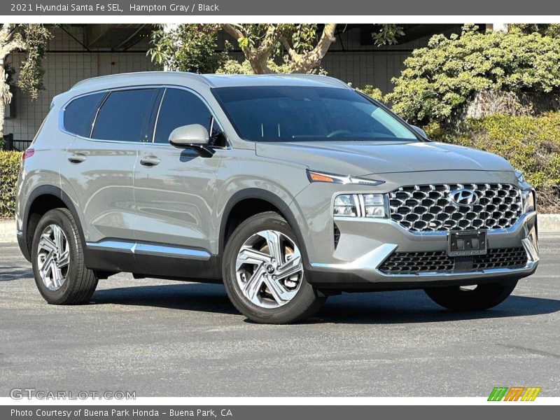 Hampton Gray / Black 2021 Hyundai Santa Fe SEL