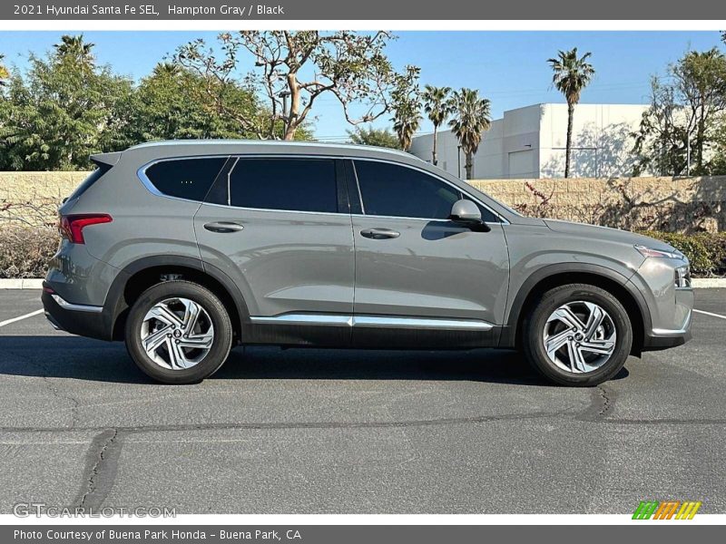 Hampton Gray / Black 2021 Hyundai Santa Fe SEL