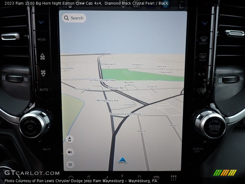 Diamond Black Crystal Pearl / Black 2023 Ram 1500 Big Horn Night Edition Crew Cab 4x4