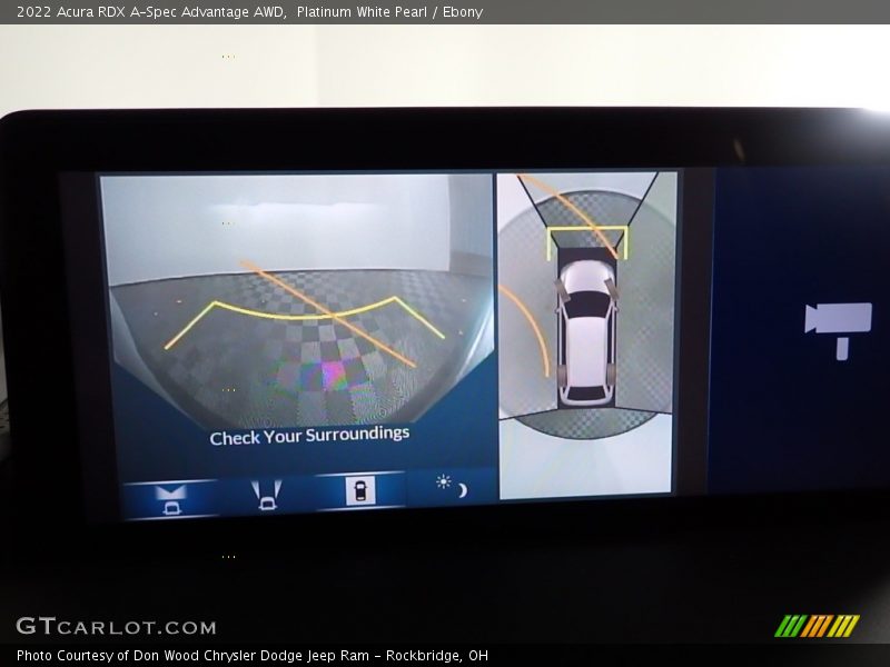 Platinum White Pearl / Ebony 2022 Acura RDX A-Spec Advantage AWD