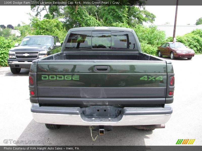 Moss Green Pearl / Gray 1996 Dodge Ram 1500 Laramie Extended Cab 4x4