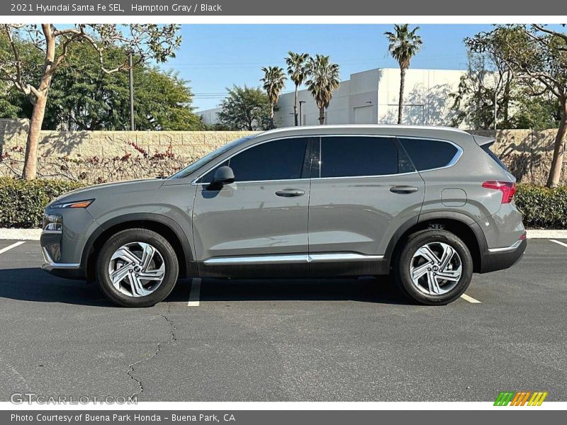 Hampton Gray / Black 2021 Hyundai Santa Fe SEL