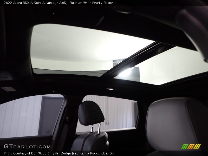 Platinum White Pearl / Ebony 2022 Acura RDX A-Spec Advantage AWD