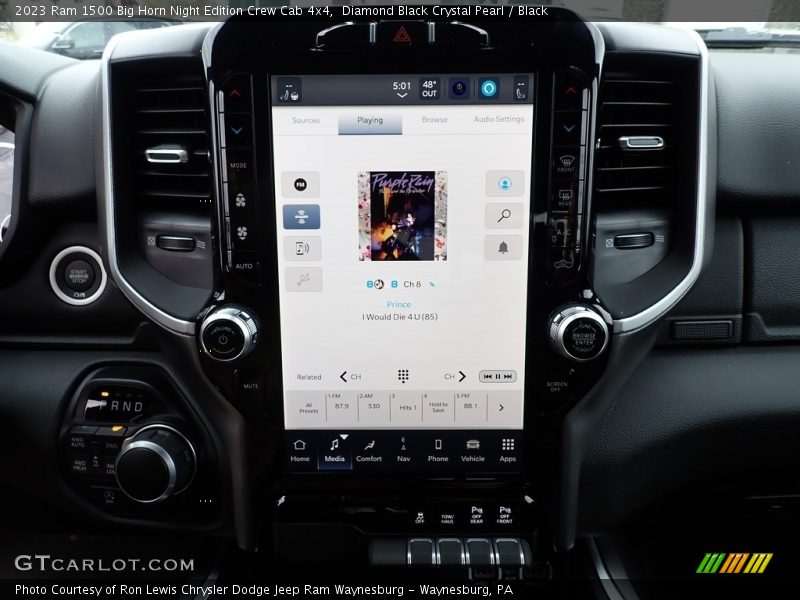 Diamond Black Crystal Pearl / Black 2023 Ram 1500 Big Horn Night Edition Crew Cab 4x4
