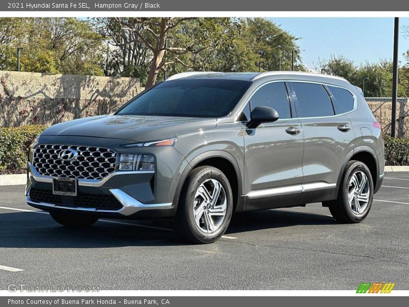 Hampton Gray / Black 2021 Hyundai Santa Fe SEL