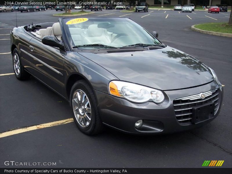 Graphite Metallic / Taupe 2004 Chrysler Sebring Limited Convertible