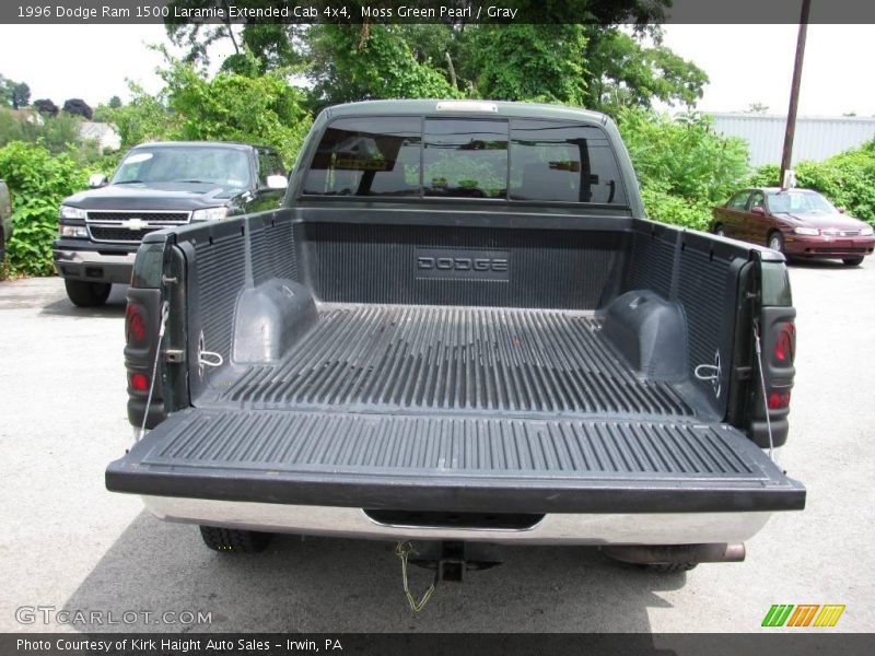 Moss Green Pearl / Gray 1996 Dodge Ram 1500 Laramie Extended Cab 4x4