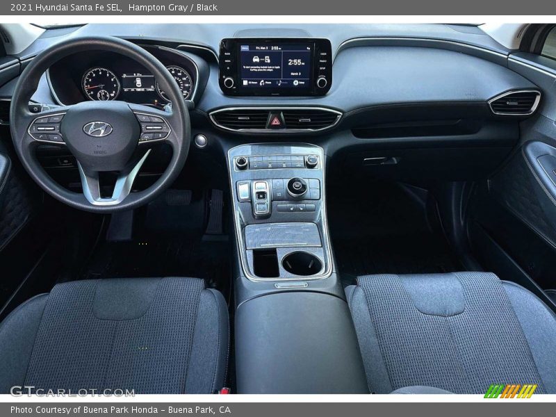Hampton Gray / Black 2021 Hyundai Santa Fe SEL