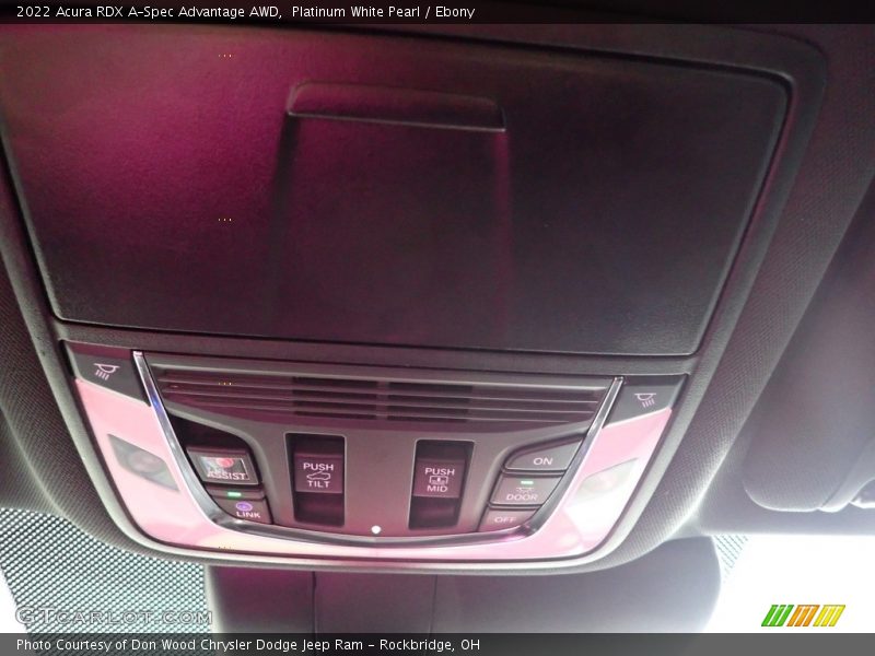 Platinum White Pearl / Ebony 2022 Acura RDX A-Spec Advantage AWD