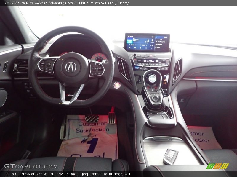 Platinum White Pearl / Ebony 2022 Acura RDX A-Spec Advantage AWD