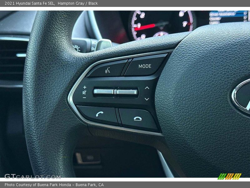 Hampton Gray / Black 2021 Hyundai Santa Fe SEL