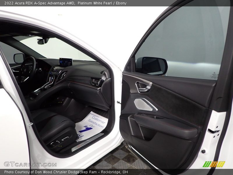 Platinum White Pearl / Ebony 2022 Acura RDX A-Spec Advantage AWD
