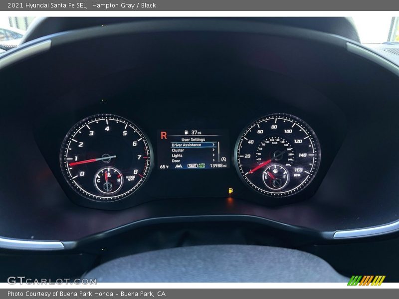 Hampton Gray / Black 2021 Hyundai Santa Fe SEL