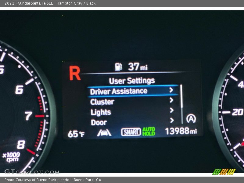 Hampton Gray / Black 2021 Hyundai Santa Fe SEL