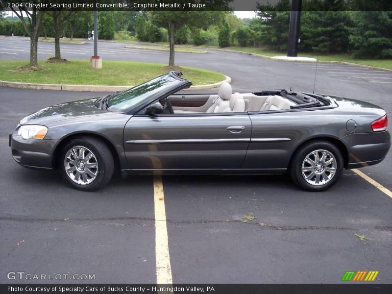 Graphite Metallic / Taupe 2004 Chrysler Sebring Limited Convertible