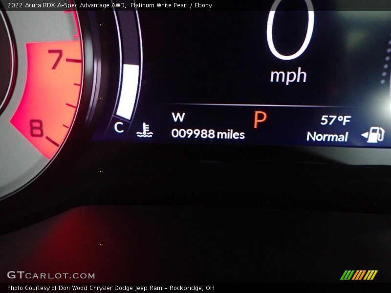 Platinum White Pearl / Ebony 2022 Acura RDX A-Spec Advantage AWD
