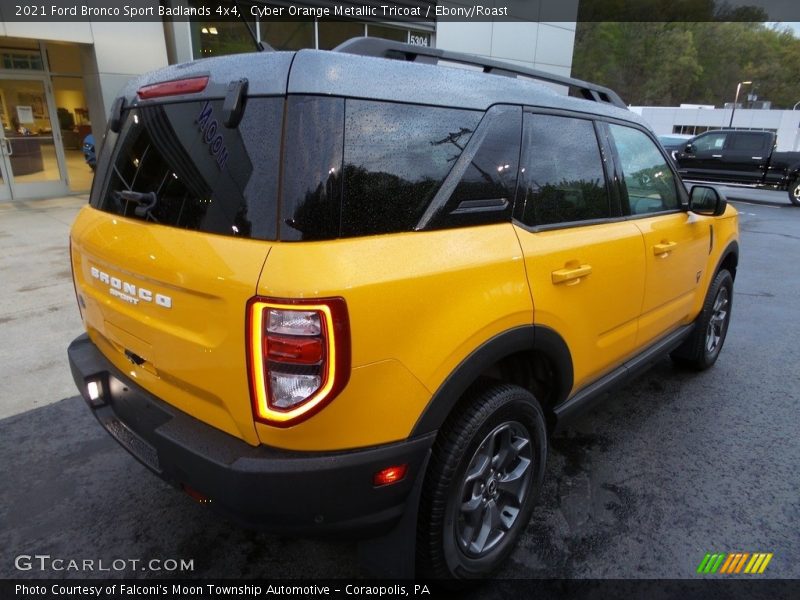 Cyber Orange Metallic Tricoat / Ebony/Roast 2021 Ford Bronco Sport Badlands 4x4
