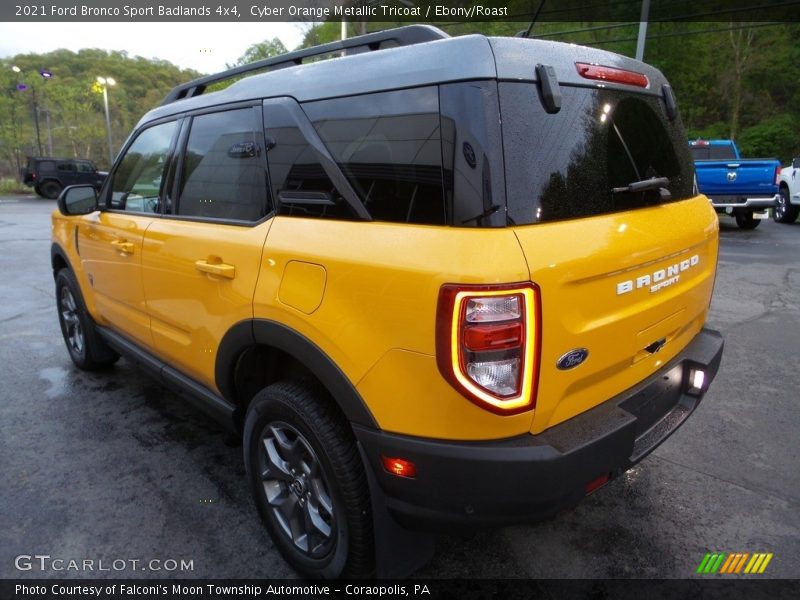 Cyber Orange Metallic Tricoat / Ebony/Roast 2021 Ford Bronco Sport Badlands 4x4