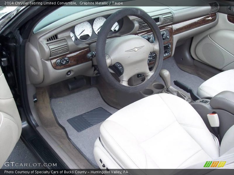 Graphite Metallic / Taupe 2004 Chrysler Sebring Limited Convertible