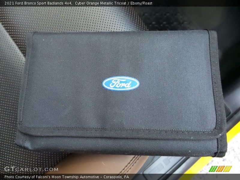 Cyber Orange Metallic Tricoat / Ebony/Roast 2021 Ford Bronco Sport Badlands 4x4