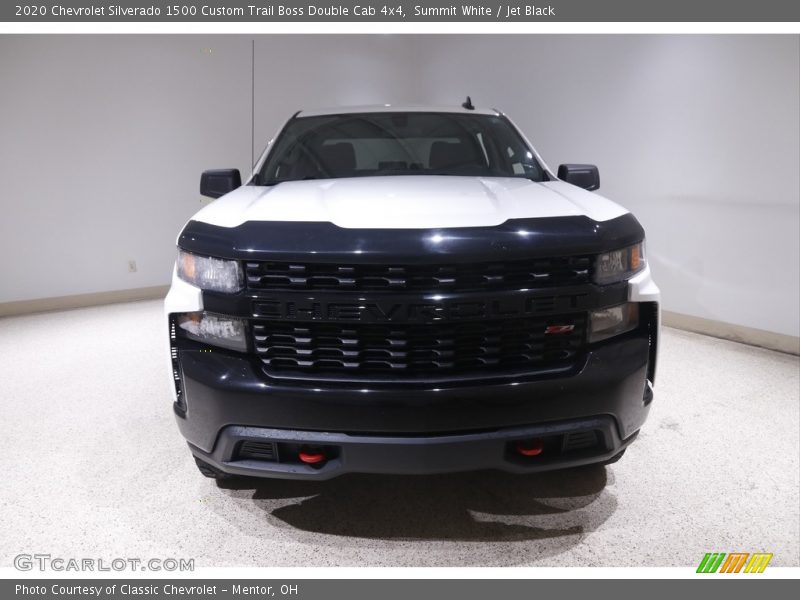 Summit White / Jet Black 2020 Chevrolet Silverado 1500 Custom Trail Boss Double Cab 4x4
