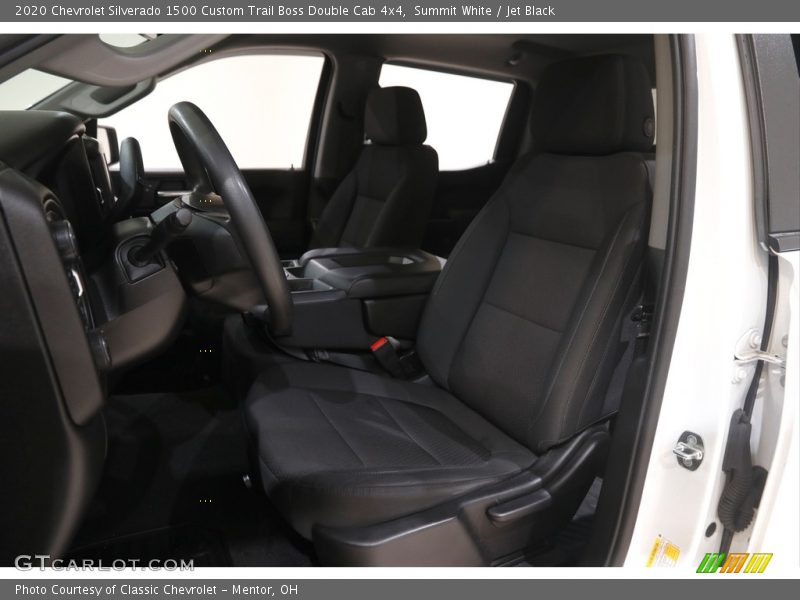  2020 Silverado 1500 Custom Trail Boss Double Cab 4x4 Jet Black Interior