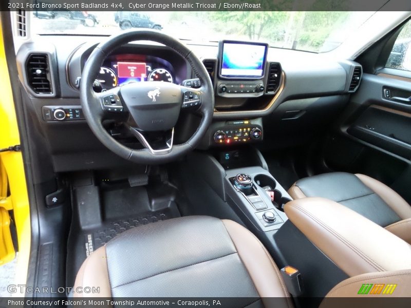 Cyber Orange Metallic Tricoat / Ebony/Roast 2021 Ford Bronco Sport Badlands 4x4