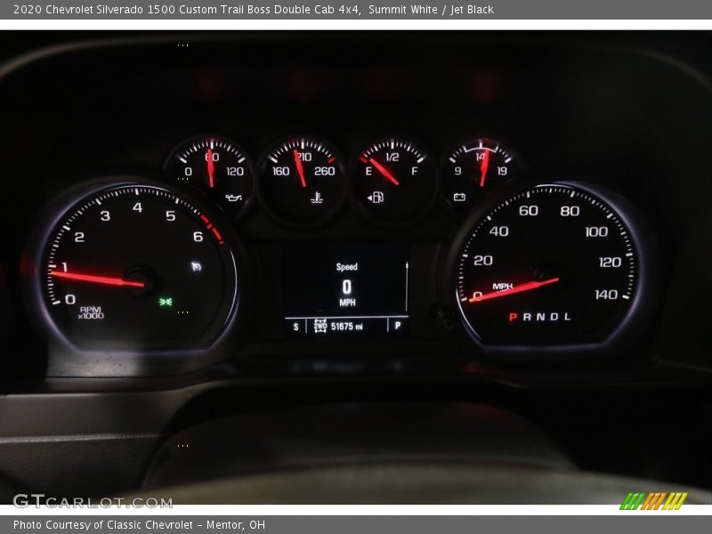  2020 Silverado 1500 Custom Trail Boss Double Cab 4x4 Custom Trail Boss Double Cab 4x4 Gauges