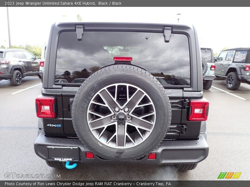 Black / Black 2023 Jeep Wrangler Unlimited Sahara 4XE Hybrid