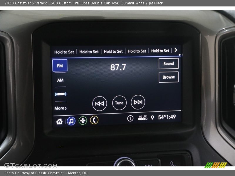Audio System of 2020 Silverado 1500 Custom Trail Boss Double Cab 4x4