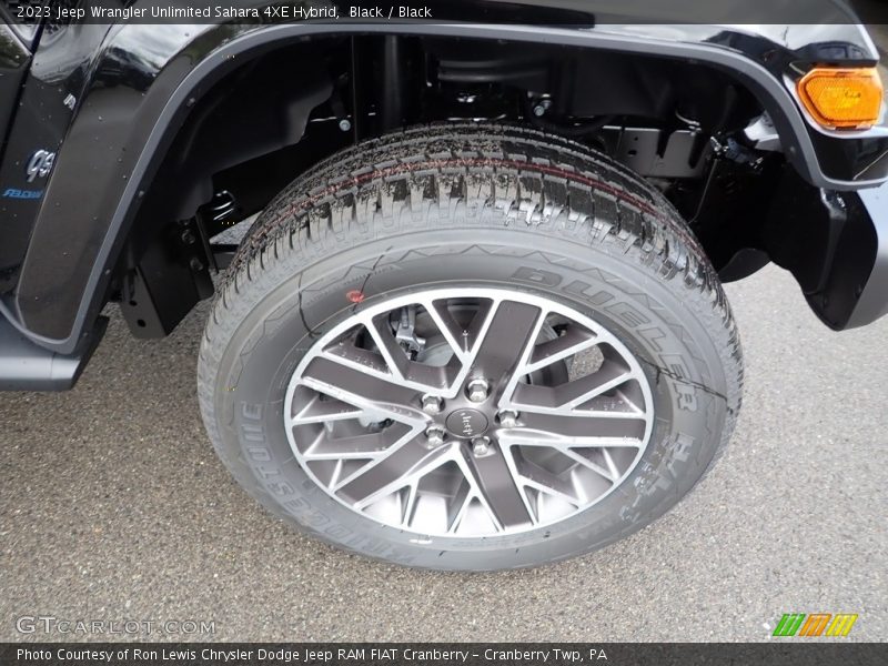 Black / Black 2023 Jeep Wrangler Unlimited Sahara 4XE Hybrid