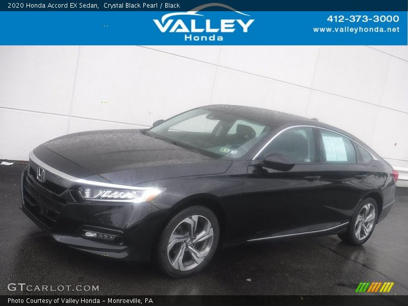 Crystal Black Pearl / Black 2020 Honda Accord EX Sedan