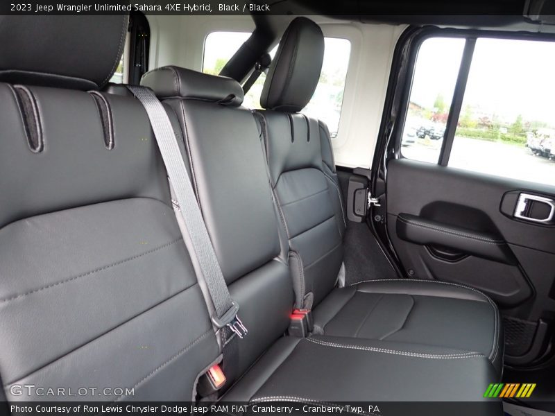 Black / Black 2023 Jeep Wrangler Unlimited Sahara 4XE Hybrid