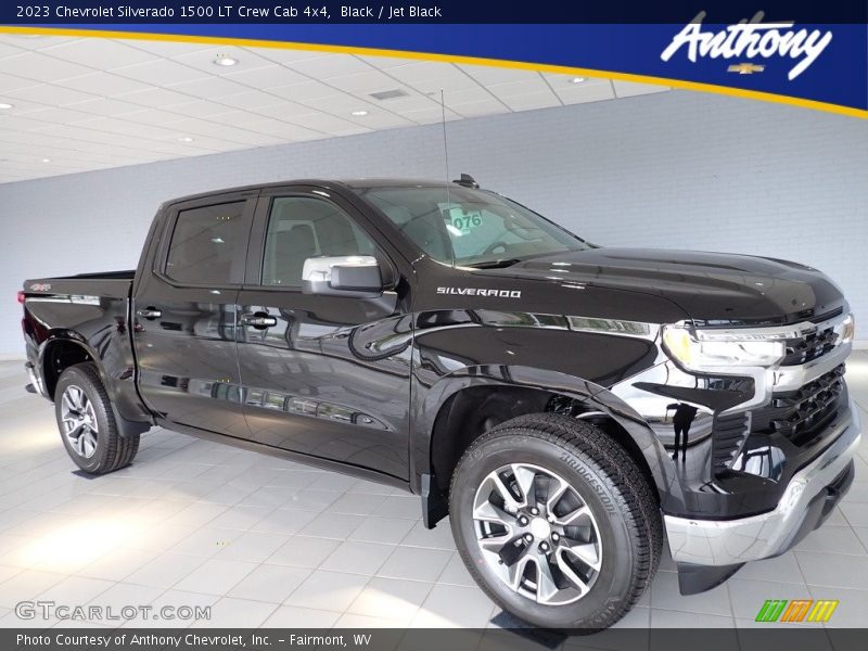 Black / Jet Black 2023 Chevrolet Silverado 1500 LT Crew Cab 4x4