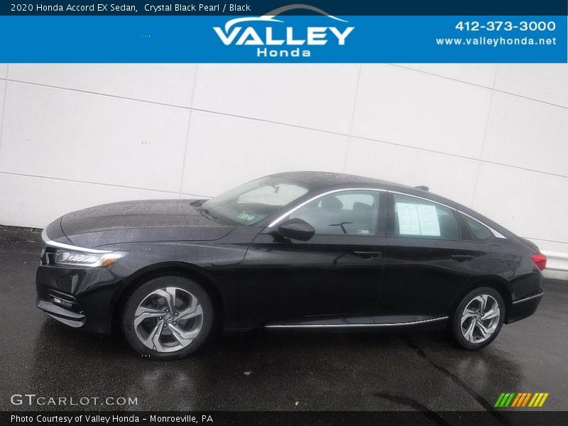 Crystal Black Pearl / Black 2020 Honda Accord EX Sedan