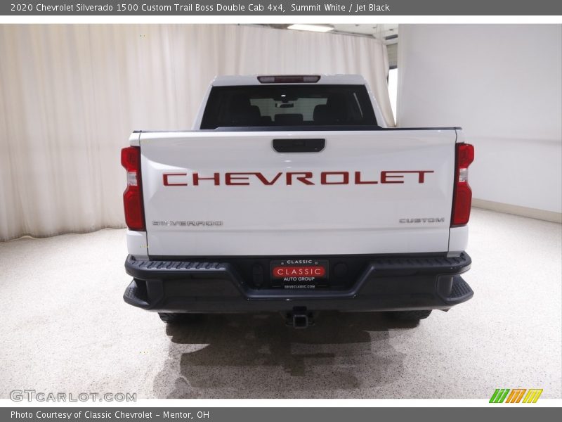 Summit White / Jet Black 2020 Chevrolet Silverado 1500 Custom Trail Boss Double Cab 4x4