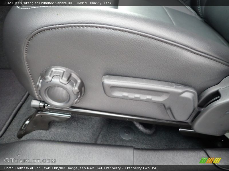 Black / Black 2023 Jeep Wrangler Unlimited Sahara 4XE Hybrid