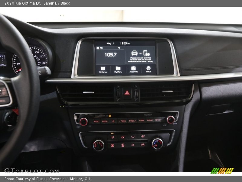 Controls of 2020 Optima LX
