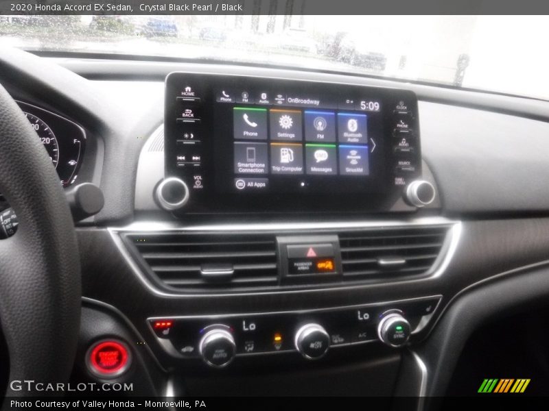 Crystal Black Pearl / Black 2020 Honda Accord EX Sedan