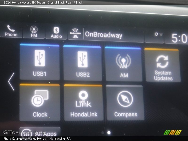 Crystal Black Pearl / Black 2020 Honda Accord EX Sedan