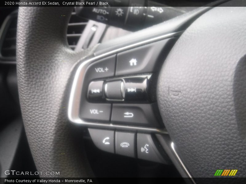 Crystal Black Pearl / Black 2020 Honda Accord EX Sedan